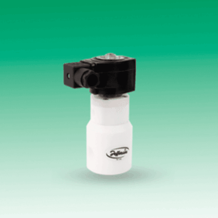 Válvula solenóide resistente a fluidos corrosivos, ideal para aplicações químicas e ambientes agressivos.