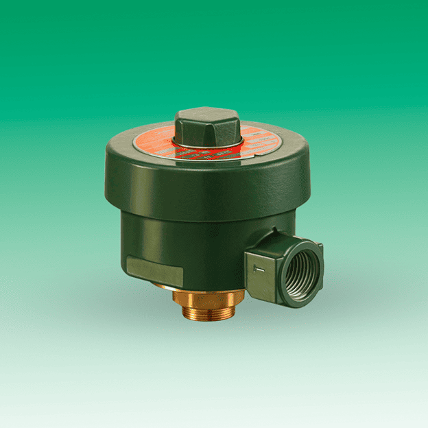 Válvula solenóide com caixa à prova de explosão para aplicações em áreas classificadas com risco de ignição.