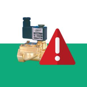 Imagem de uma valvula solenoide com erro